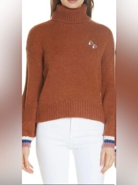 Ted Baker Moleia Mohair Blend Turtleneck Sweater | Luxe Cozy Knit | Size 0 XS